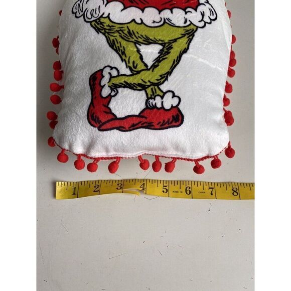 Dr. Seuss The Grinch Who Stole Christmas Shaped Toss Pillow Decorative NEW - Picture 4 of 8